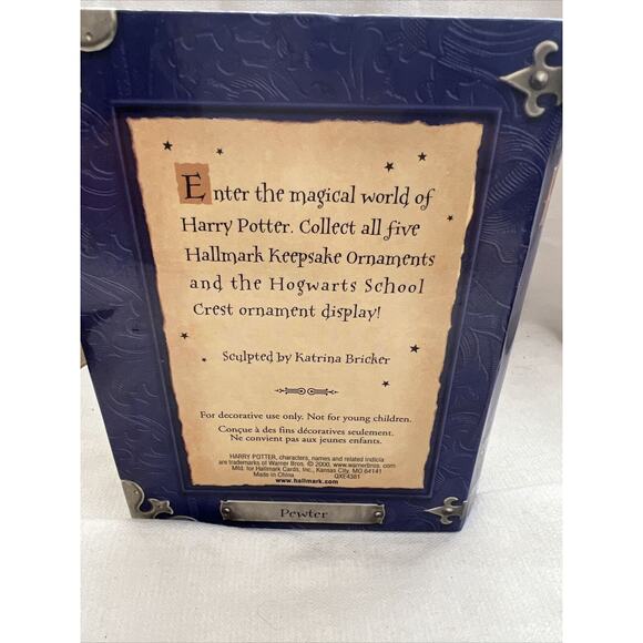 Hallmark Keepsake Christmas Ornament Harry Potter Flying Pewter 2000 - Picture 5 of 6